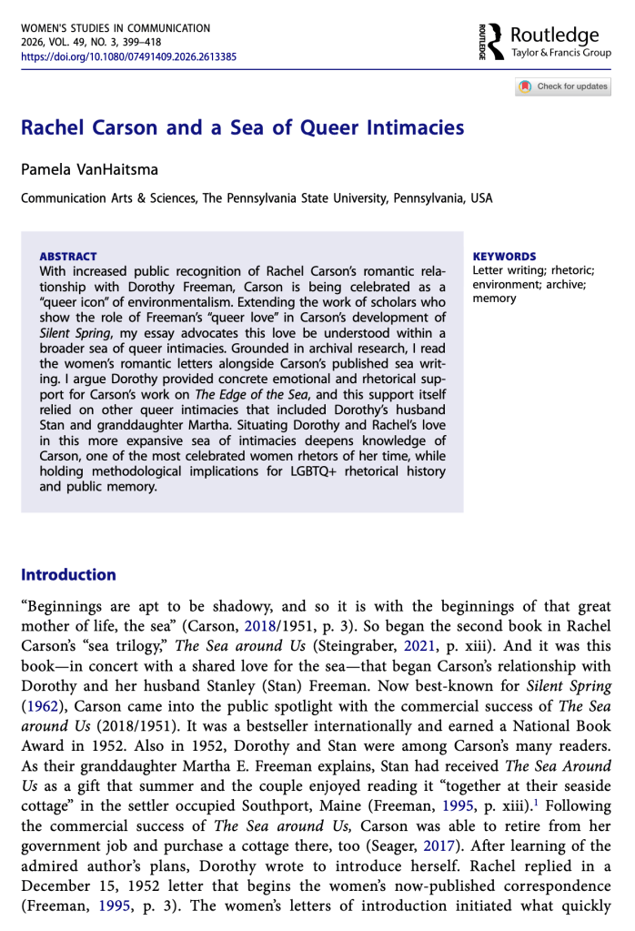 First page of article that can be found at